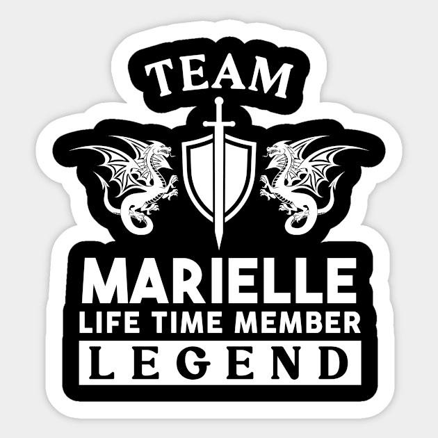 Marielle Name T Shirt - Marielle Life Time Member Legend Gift Item Tee Sticker by unendurableslemp118